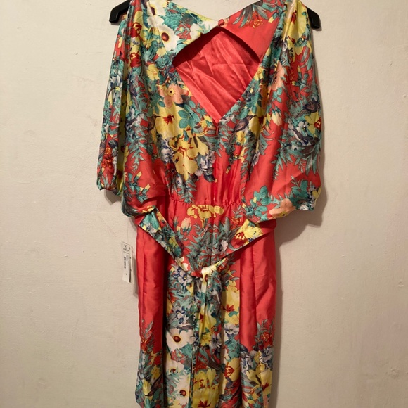 Bisou Bisou Floral Print Dress sz 10 NWT - Picture 3 of 13